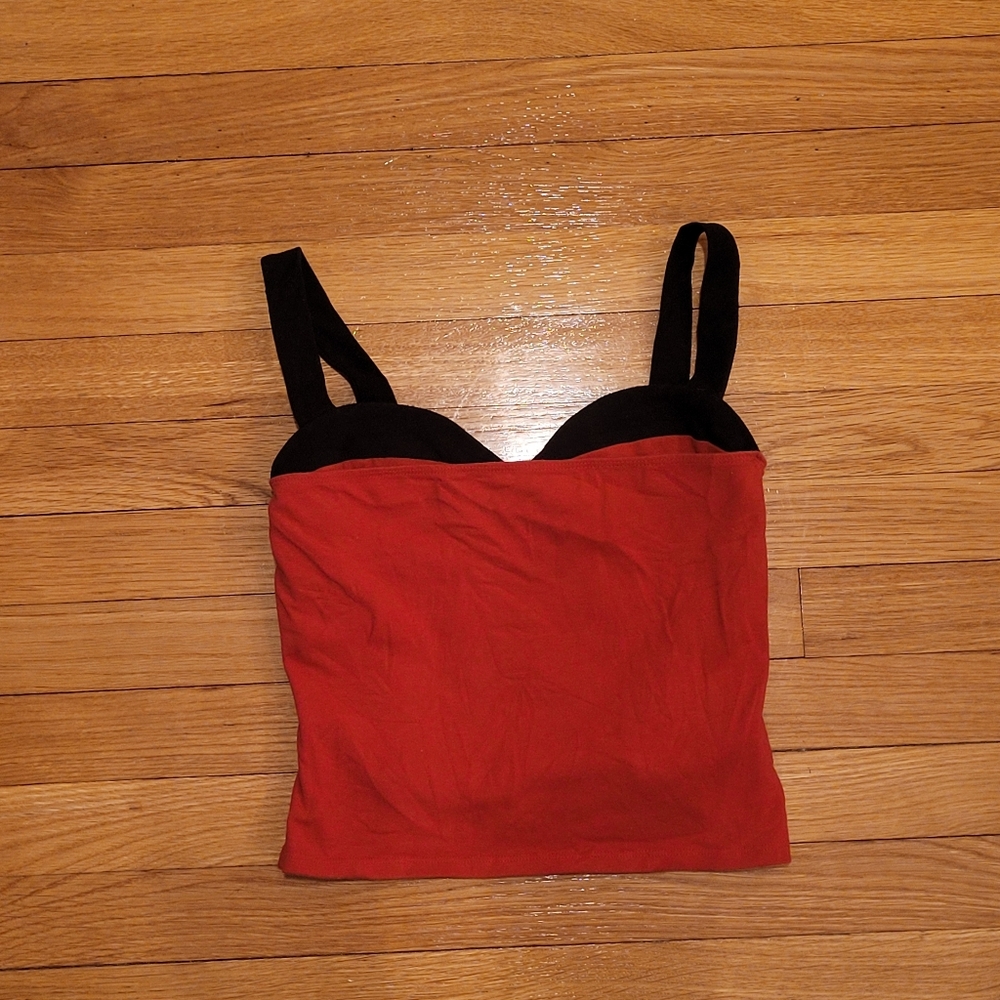 REFORMATION HARLAN KNIT TWO TONE TANK TOP - Picture 2 of 6